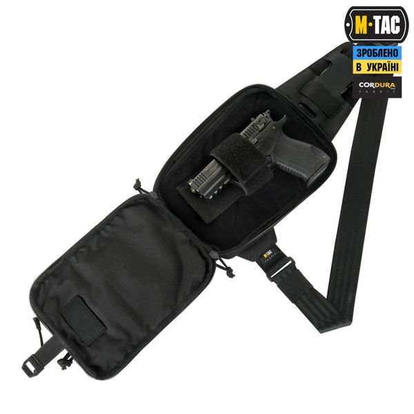 M-Tac сумка Sling Pistol Bag Elite Hex с липучкой Black 51403002 фото